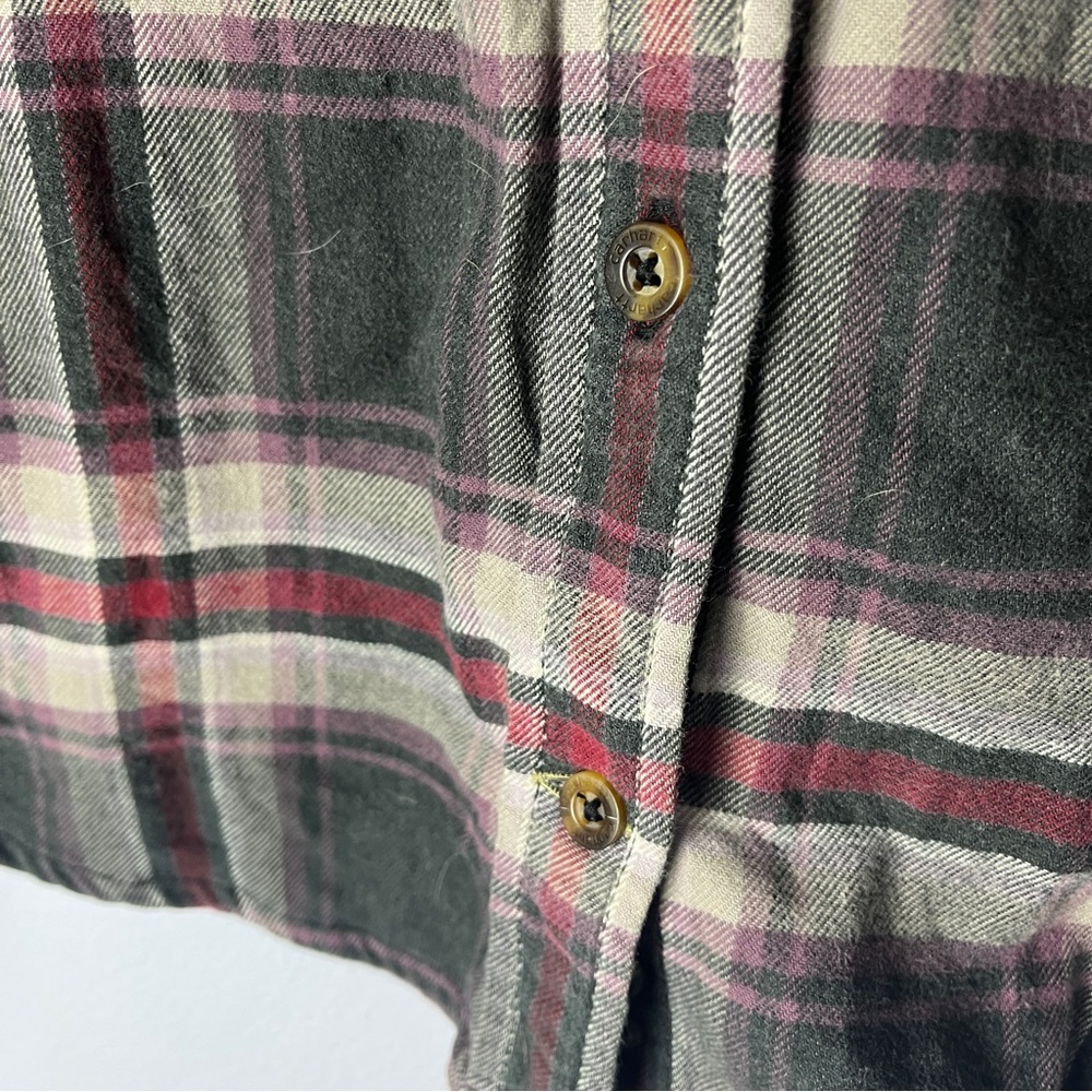 Carhartt plaid button down flannel long sleeve - Picture 3 of 6